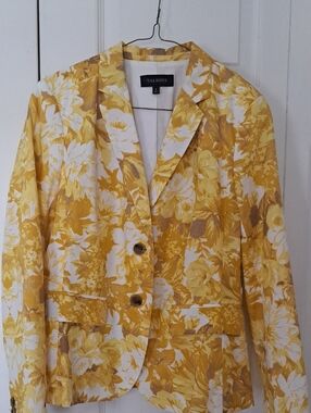 Talbots Floral Blazer